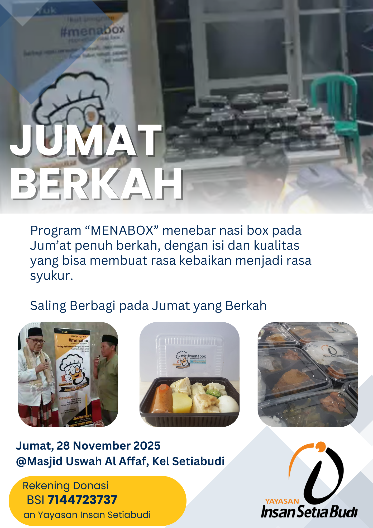 Jumat Berkah Menebar Nasi Box "Menabox"